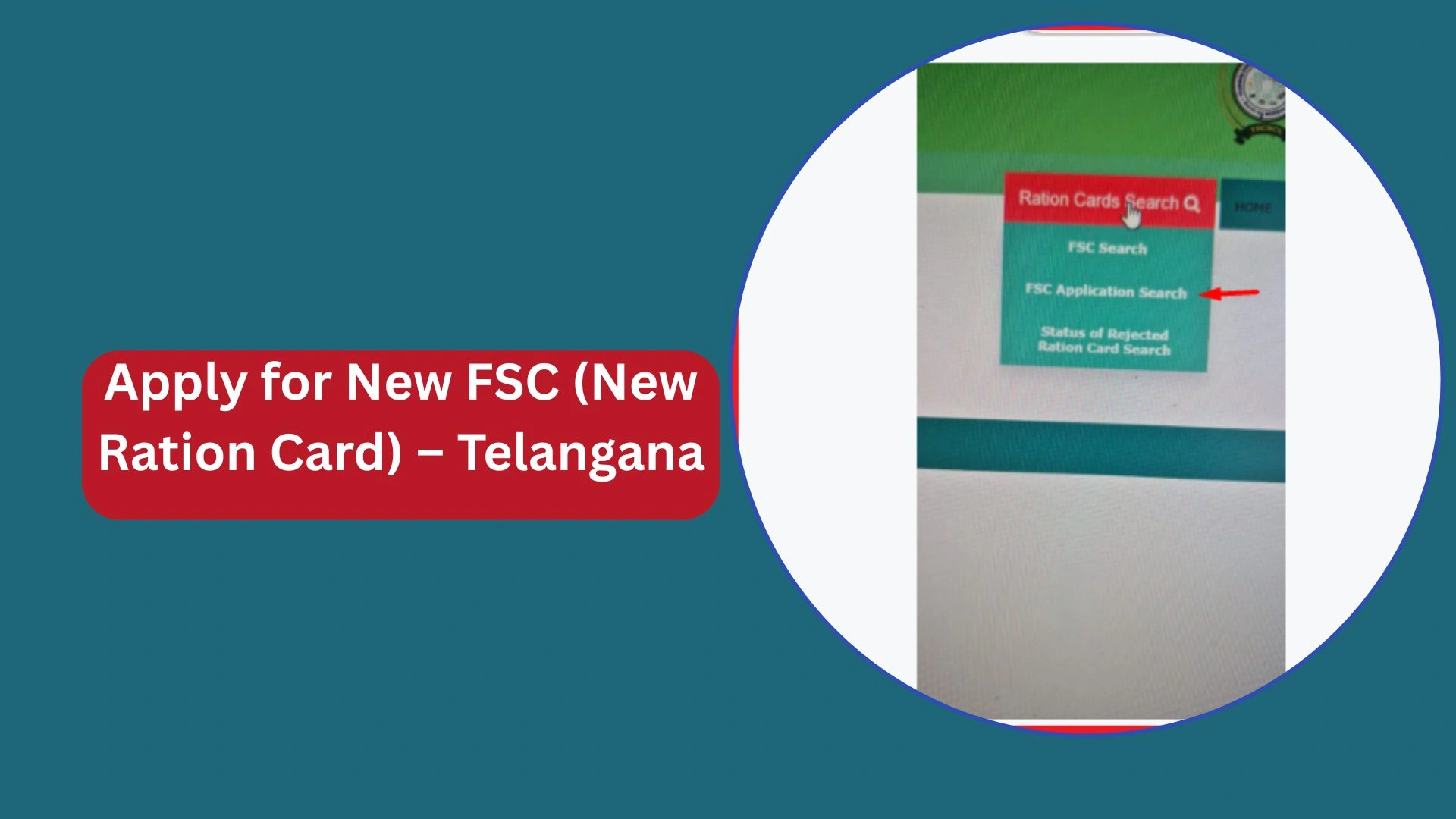 Apply for New FSC Telangana – Online Ration Card, Documents and Status